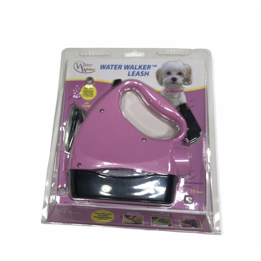 Water Walker Dog Leash 10Ft Multifunction Water bottle Treat Dish Waste Bag